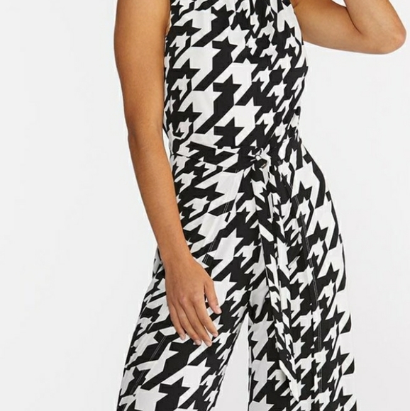 Womens Houndstooth jumpsuit - Picture 4 of 4